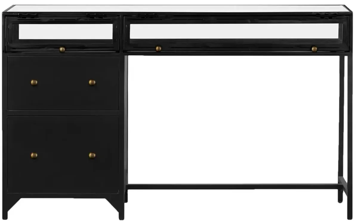 Chrysanthemum Writing Desk in Black by Four Hands