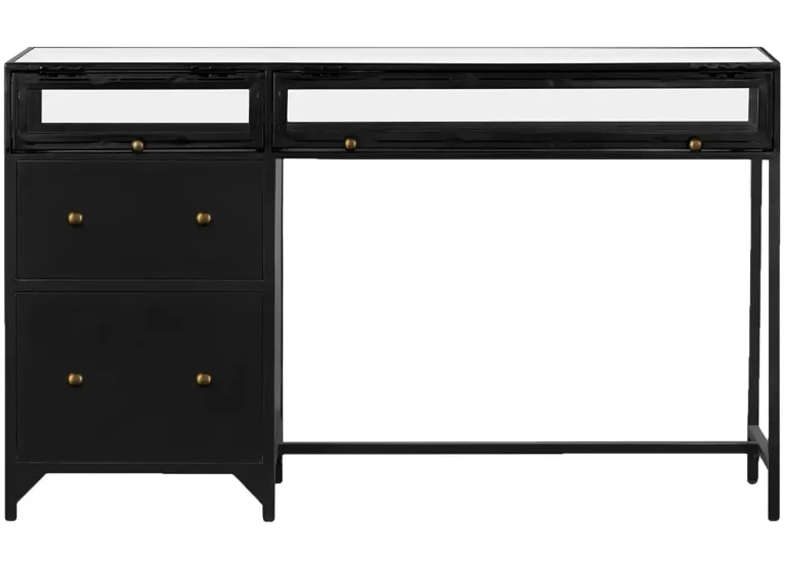 Chrysanthemum Writing Desk in Black by Four Hands