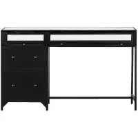 Chrysanthemum Writing Desk in Black by Four Hands