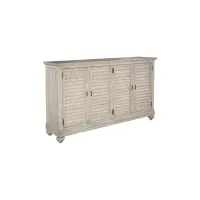 Homestead Entertainment Console in LINEN by Hekman Furniture Company