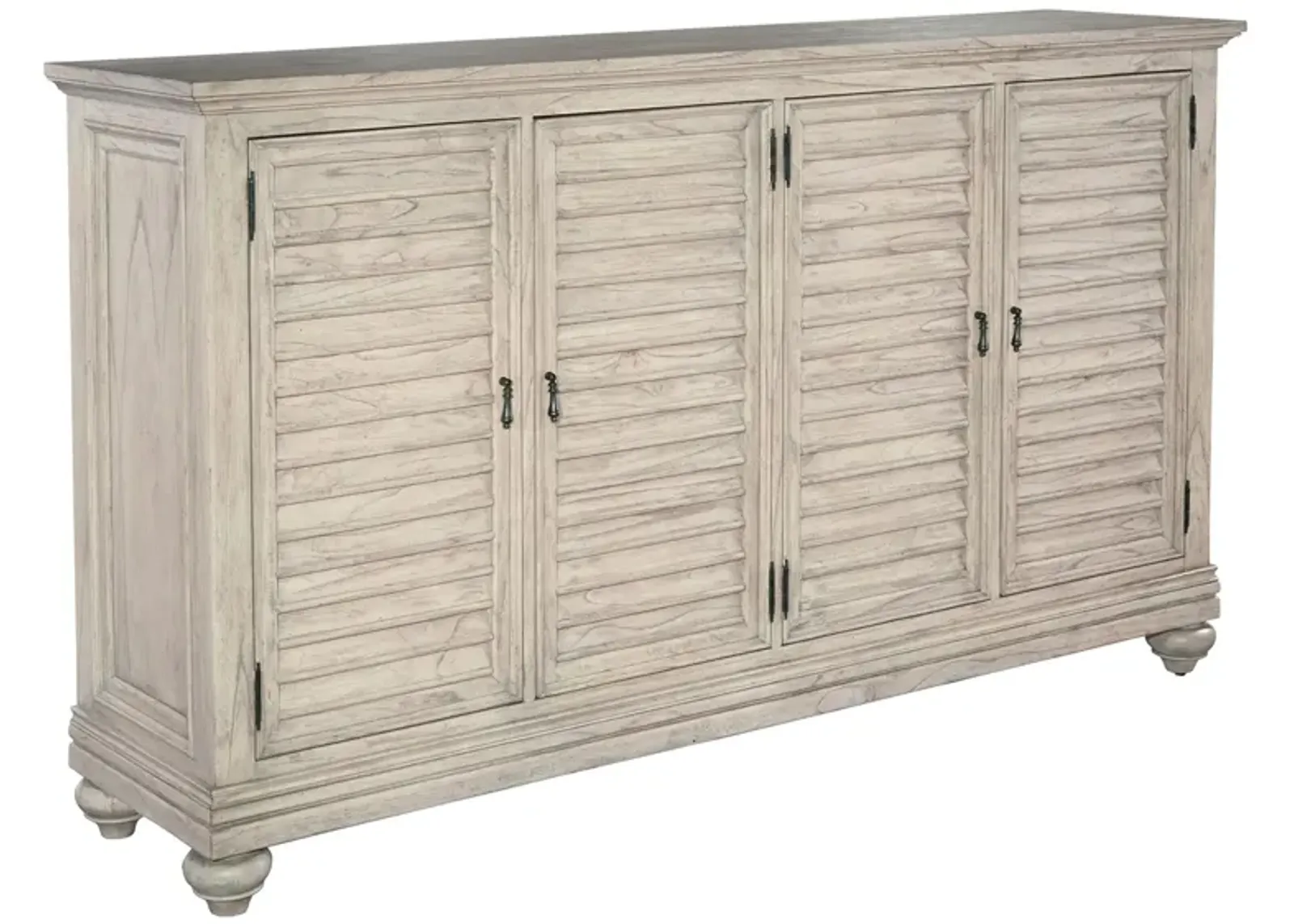 Homestead Entertainment Console in LINEN by Hekman Furniture Company