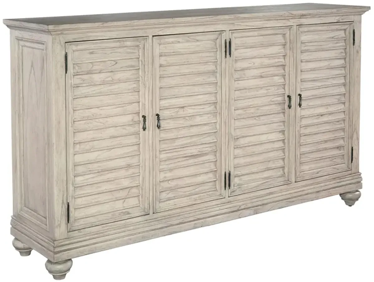 Homestead Entertainment Console in LINEN by Hekman Furniture Company