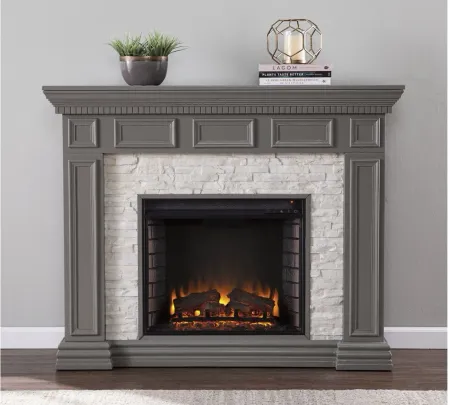 Emerson Fireplace in Gray by SEI Furniture