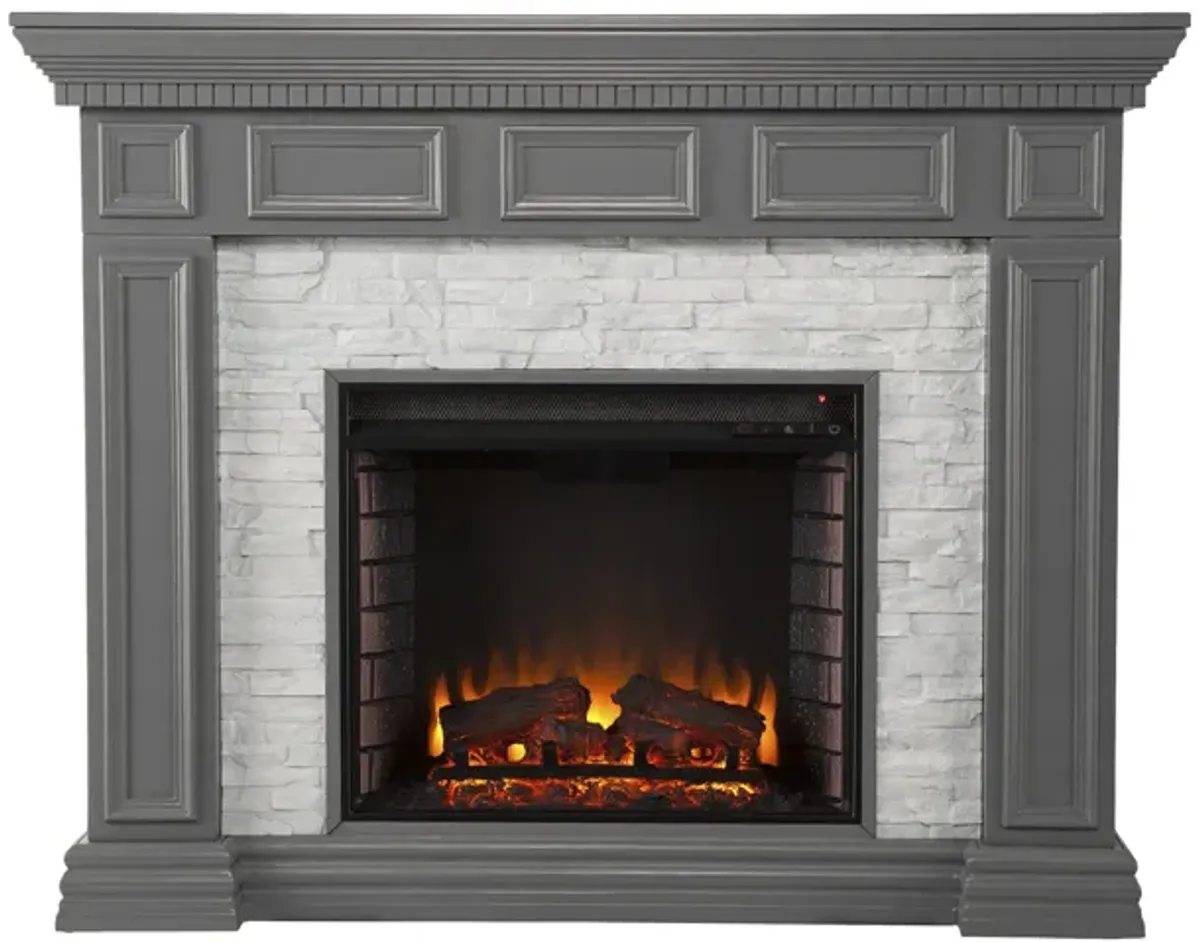 Emerson Fireplace in Gray by SEI Furniture