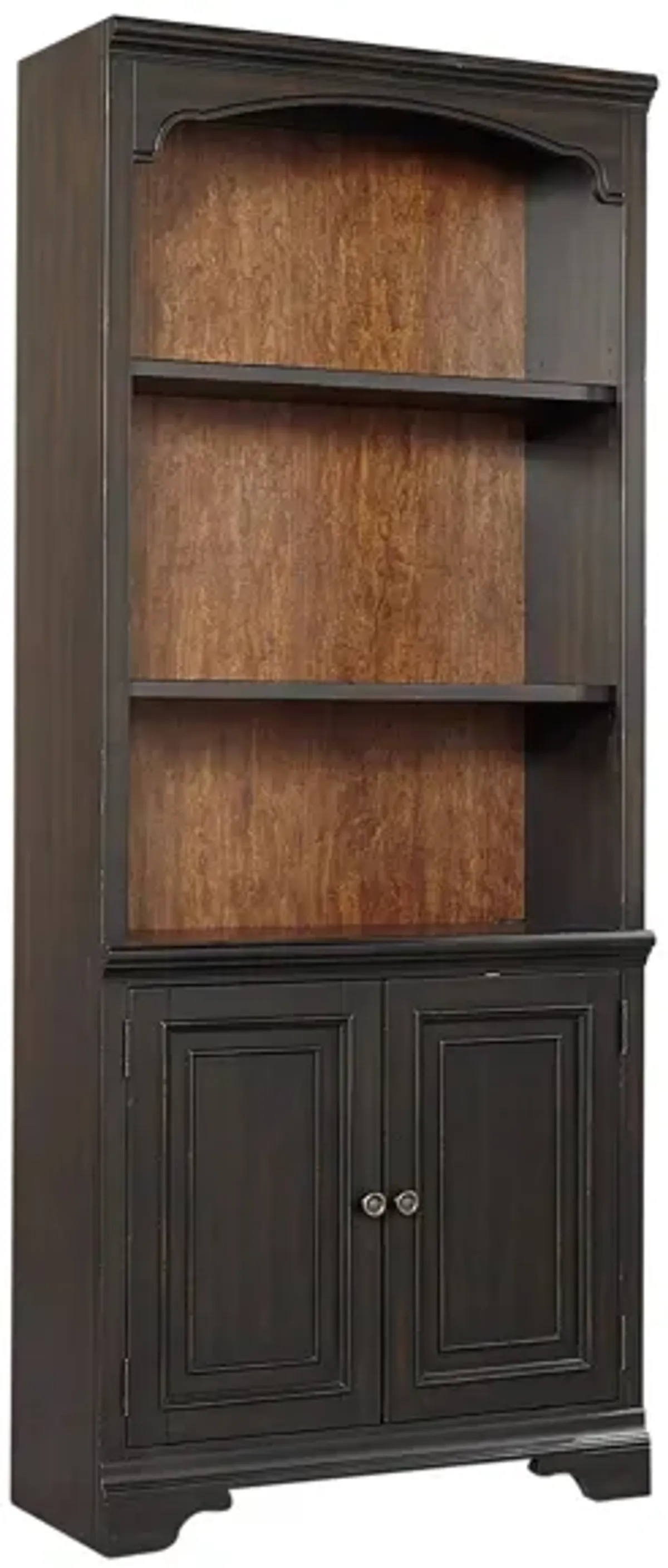 Hampton Door Bookcase in Black Cherry by Aspen Home