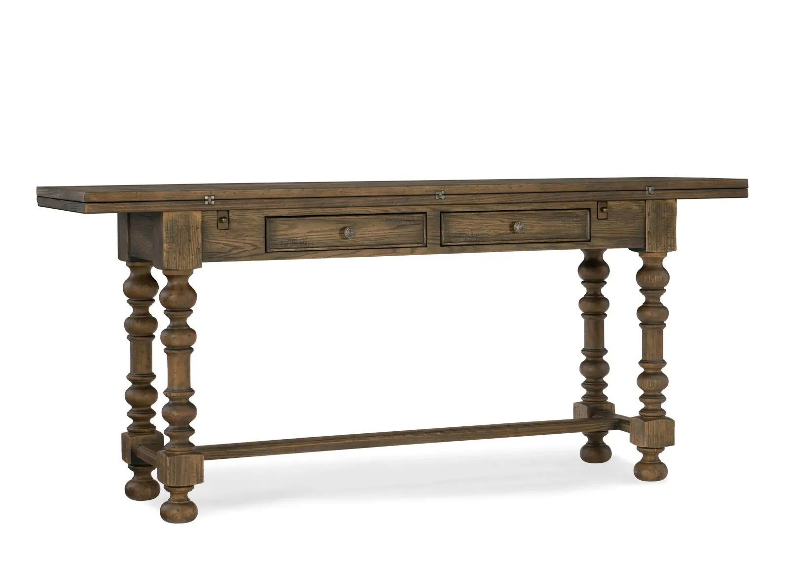 Bluewind Flip-Top Console Table in Saddle brown by Hooker Furniture