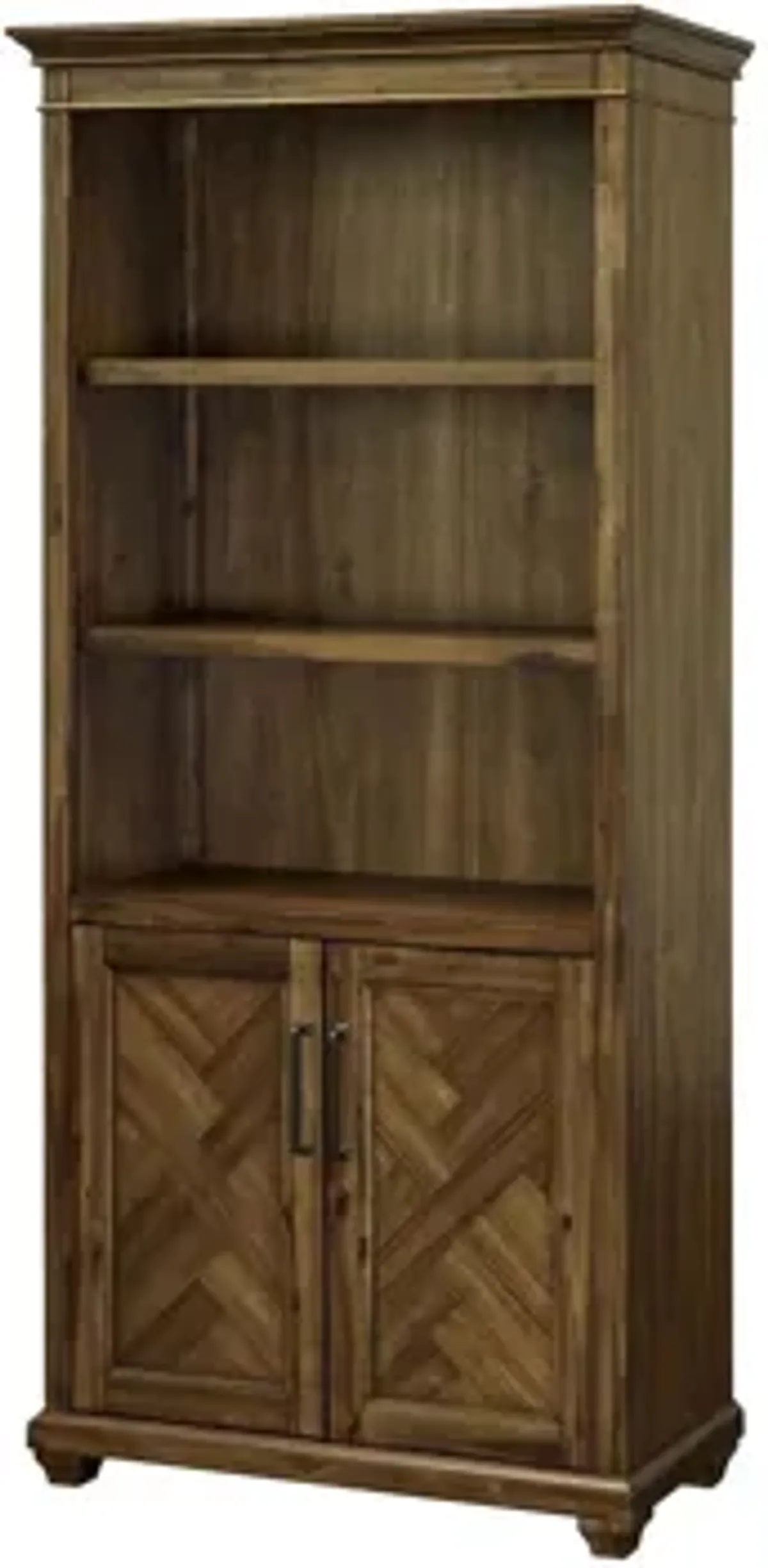 Porter Traditional Wood Bookcase With Doors