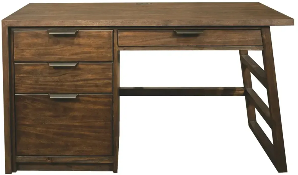 Newell Computer Desk in Brushed Acacia by Riverside Furniture