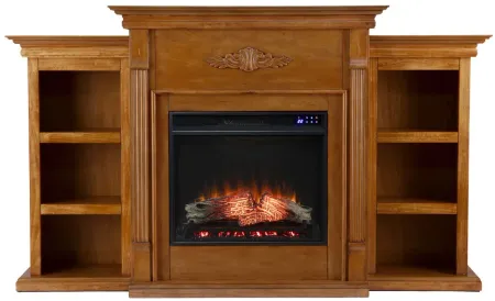 Bruton Touch Screen Fireplace in Natural by SEI Furniture