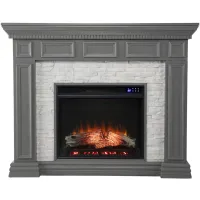 Emerson Touch Screen Fireplace in Gray by SEI Furniture