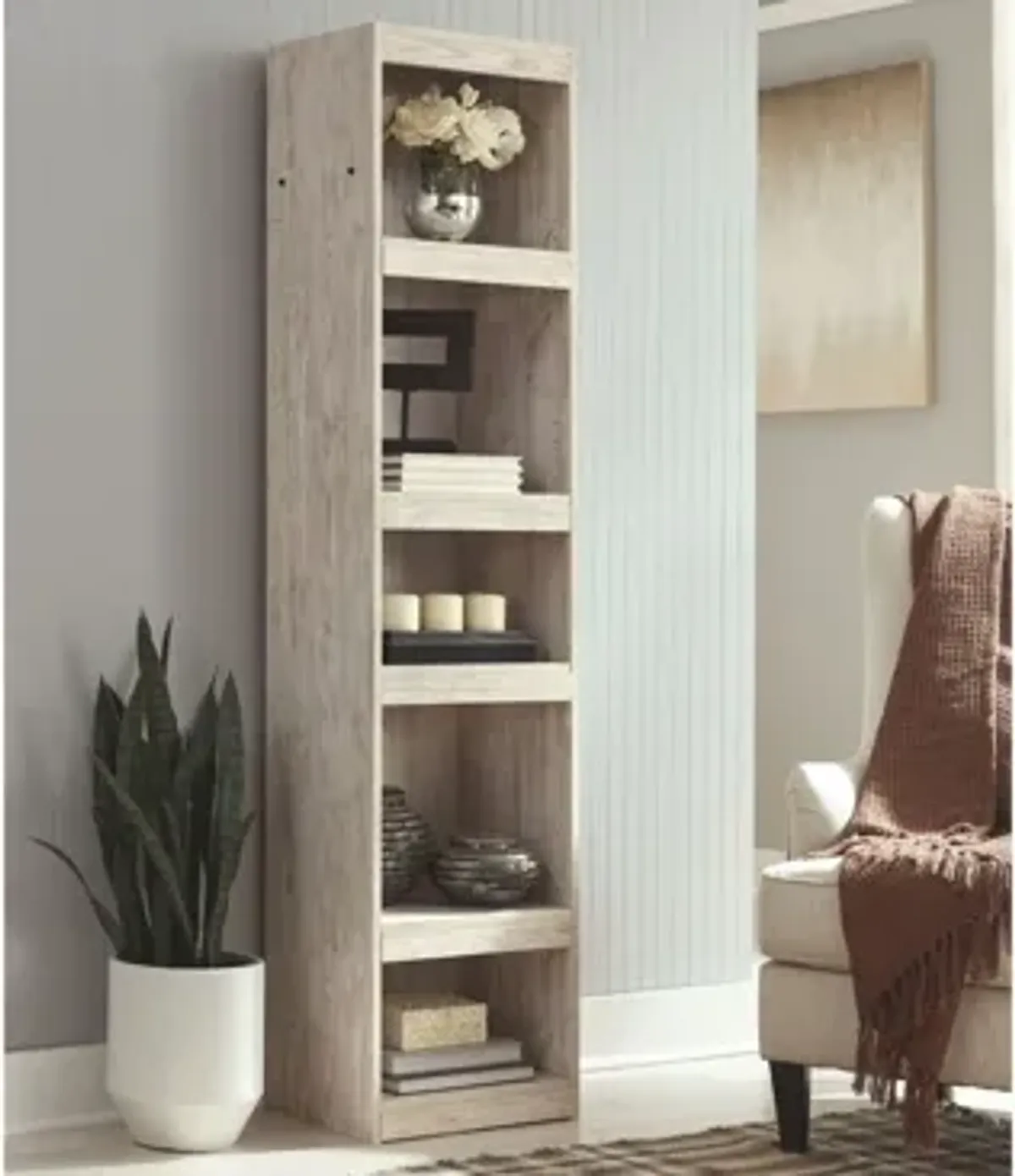 Collingwood Bookcase in Whitewash by Ashley Furniture