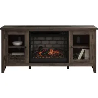 Arlenbry TV Console w/ Electric Fireplace in Gray by Ashley Furniture
