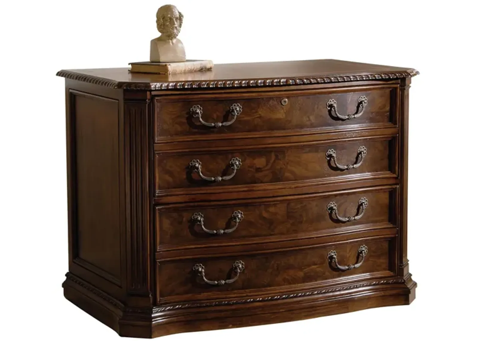 Hekman Executive File Cabinet in OLD WORLD WALNUT BURL by Hekman Furniture Company