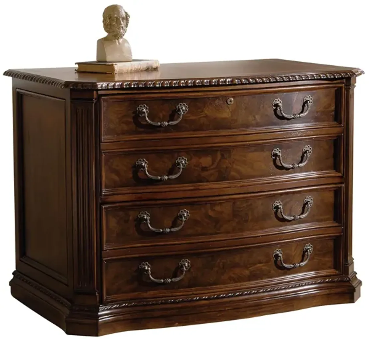 Hekman Executive File Cabinet in OLD WORLD WALNUT BURL by Hekman Furniture Company