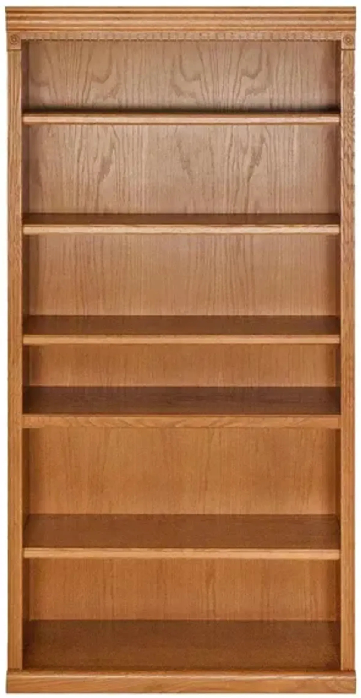 Huntington Oxford 72" Wood Bookcase in Wheat by Martin Furniture