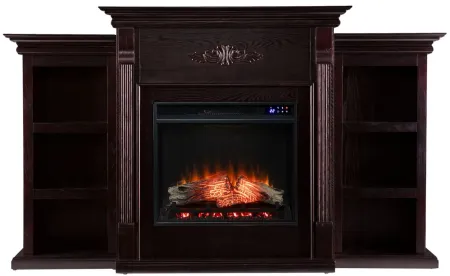 Bruton Touch Screen Fireplace in Dark Brown by SEI Furniture