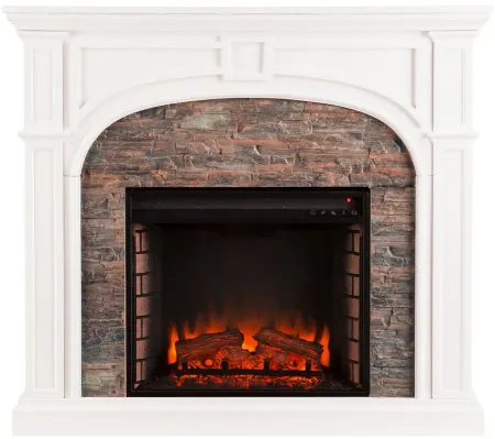 Norton Fireplace in White by SEI Furniture