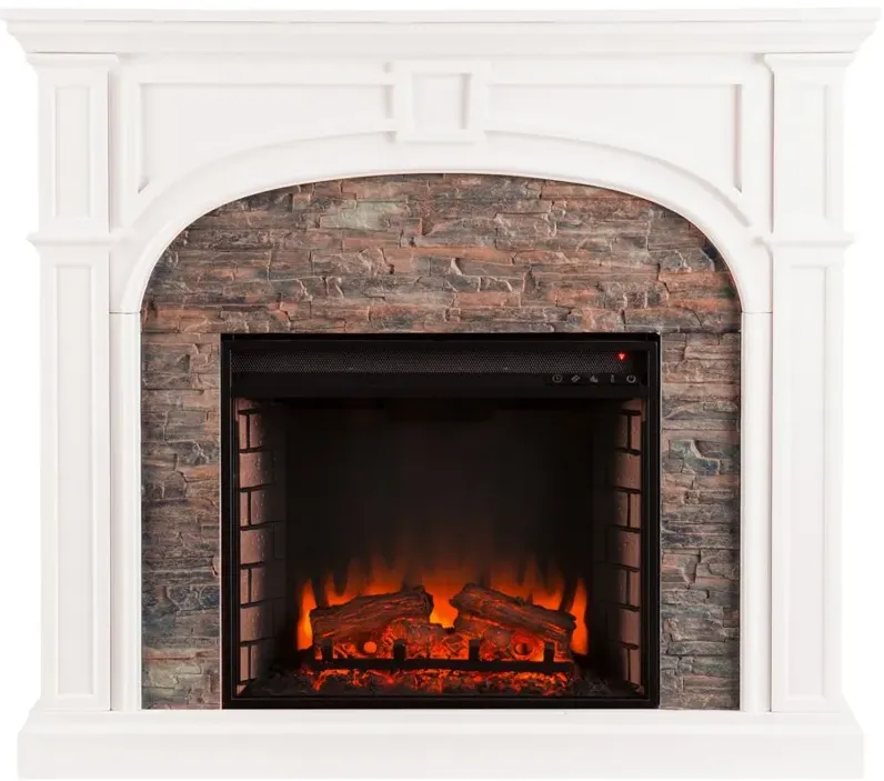 Norton Fireplace in White by SEI Furniture