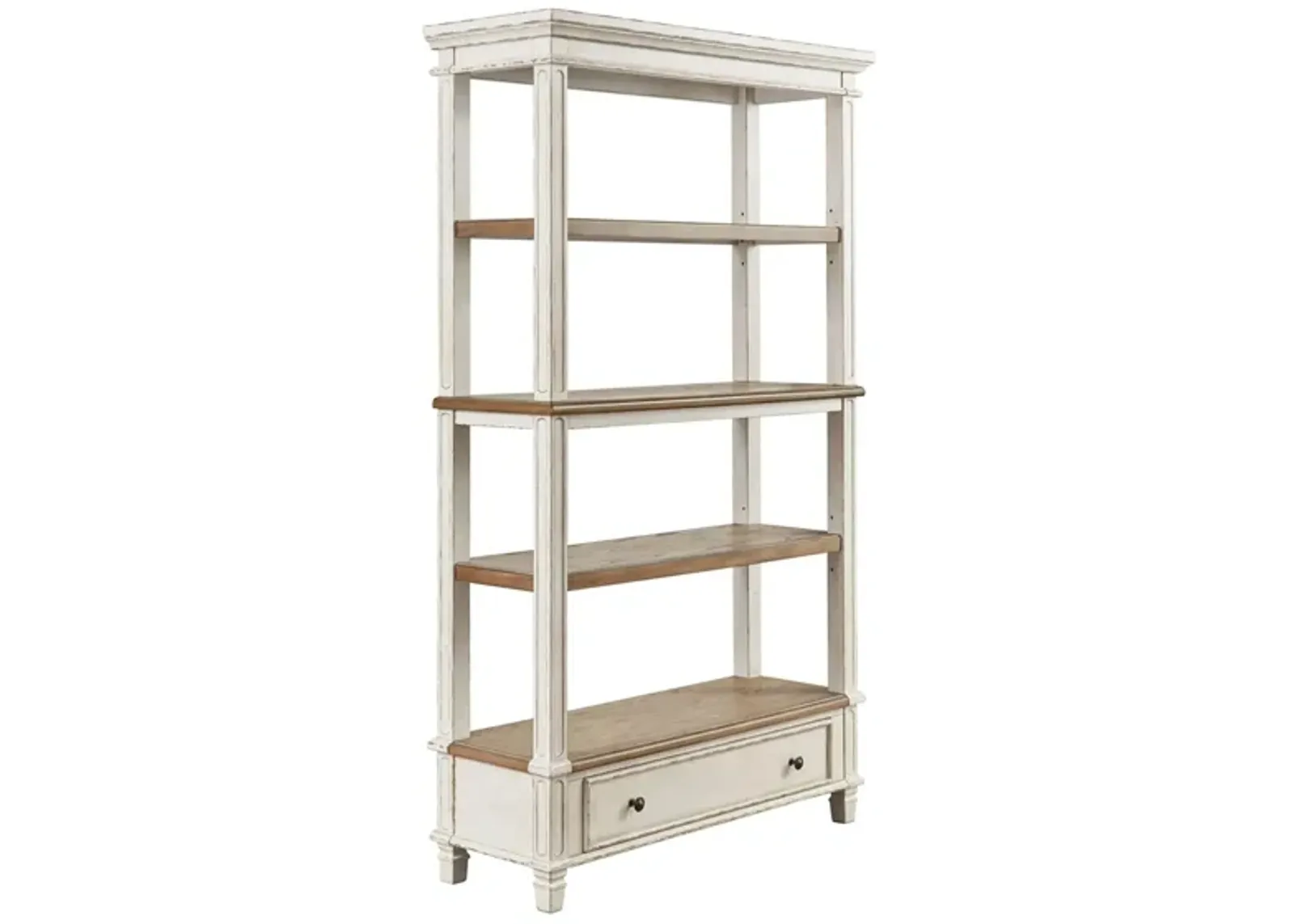 Libbie Bookcase in Brown/White by Ashley Express