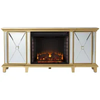 Patrick Fireplace Console in Gold by SEI Furniture