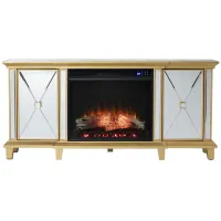 Patrick Touch Screen Fireplace Console in Mirror by SEI Furniture