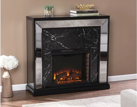 Penryn Fireplace in Black by SEI Furniture
