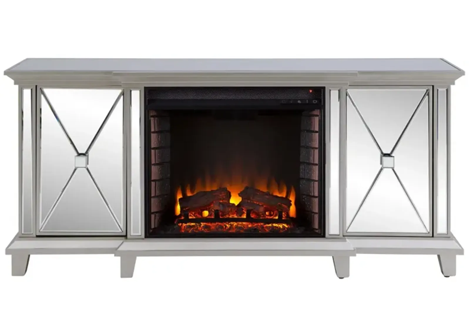 Patrick Fireplace Console in Silver by SEI Furniture