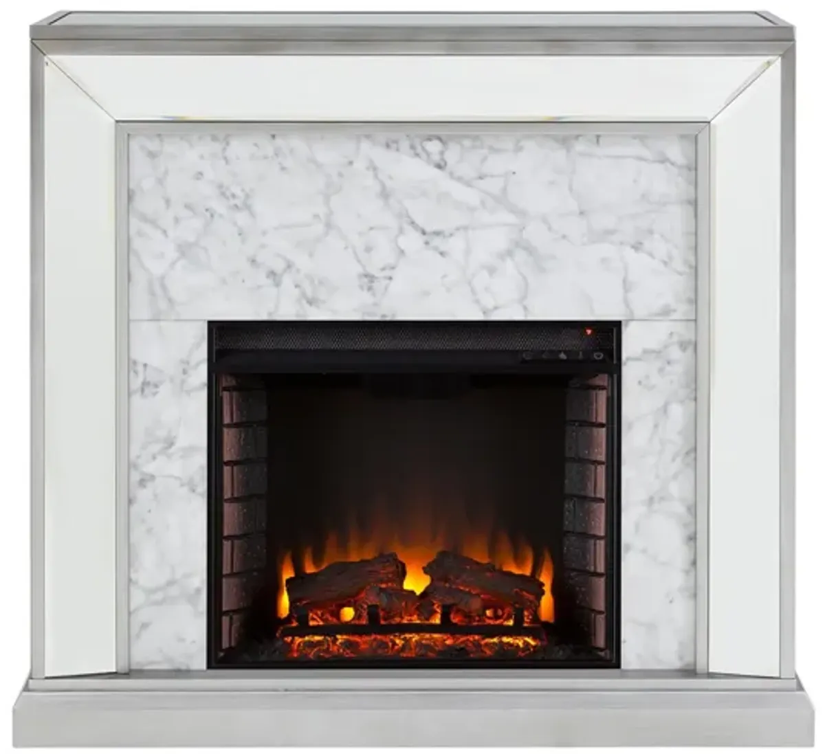 Penryn Fireplace in Silver by SEI Furniture