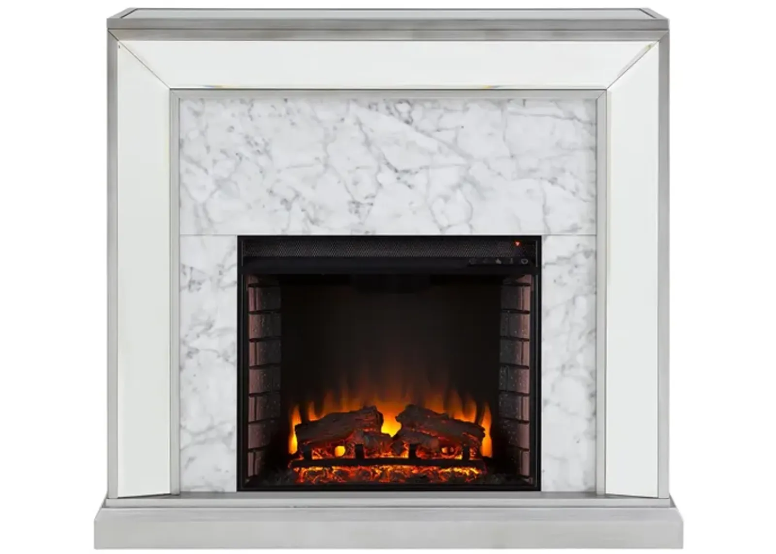 Penryn Fireplace in Silver by SEI Furniture