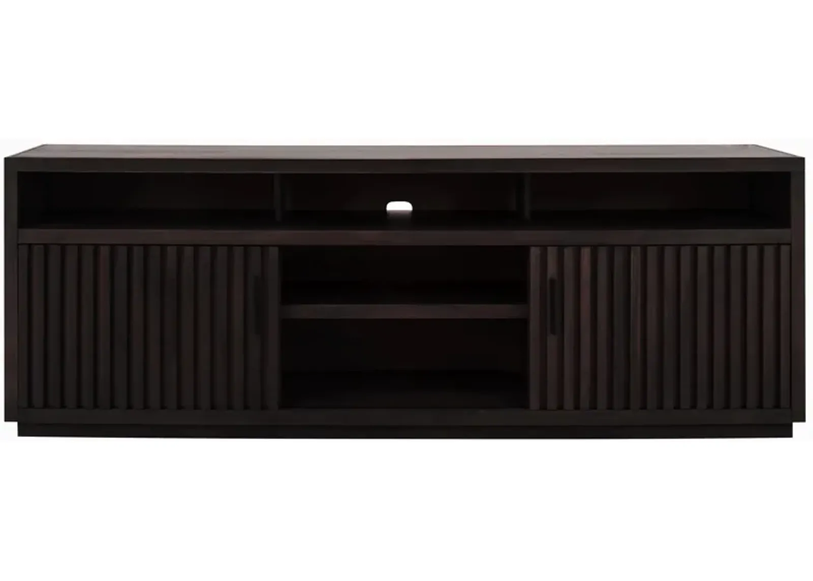 Henty 84" TV Console in Chocolate Brown by Golden Oak