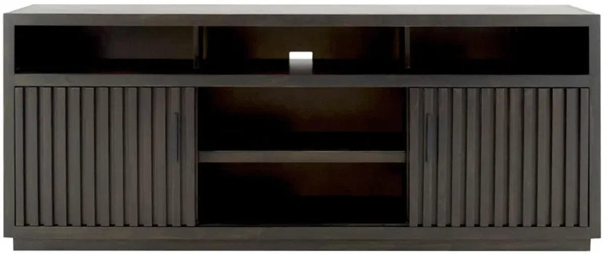 Henty 74" TV Console in Smoke Gray by Golden Oak