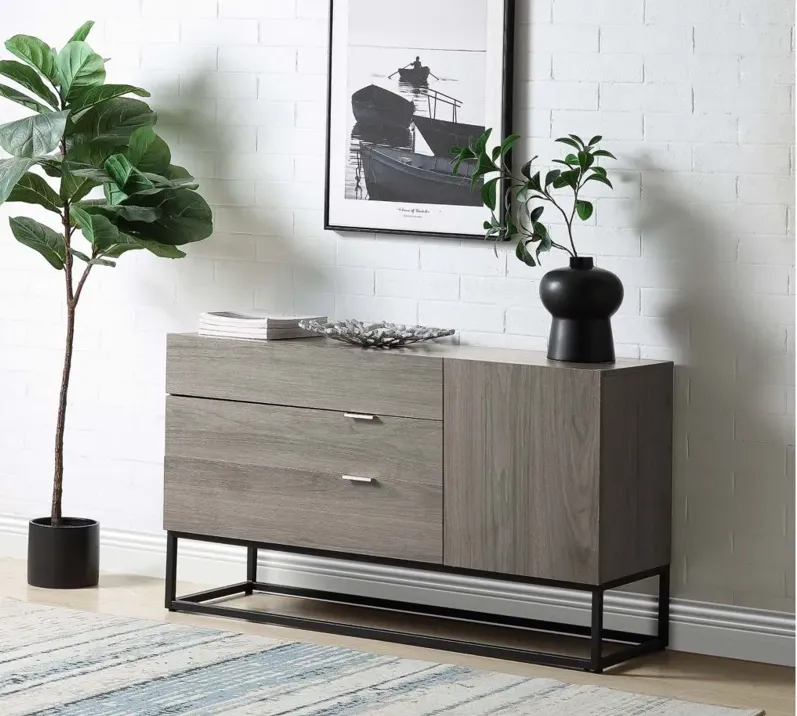 Walden Console Cabinet in Rustic Oak by Acme Furniture Industry