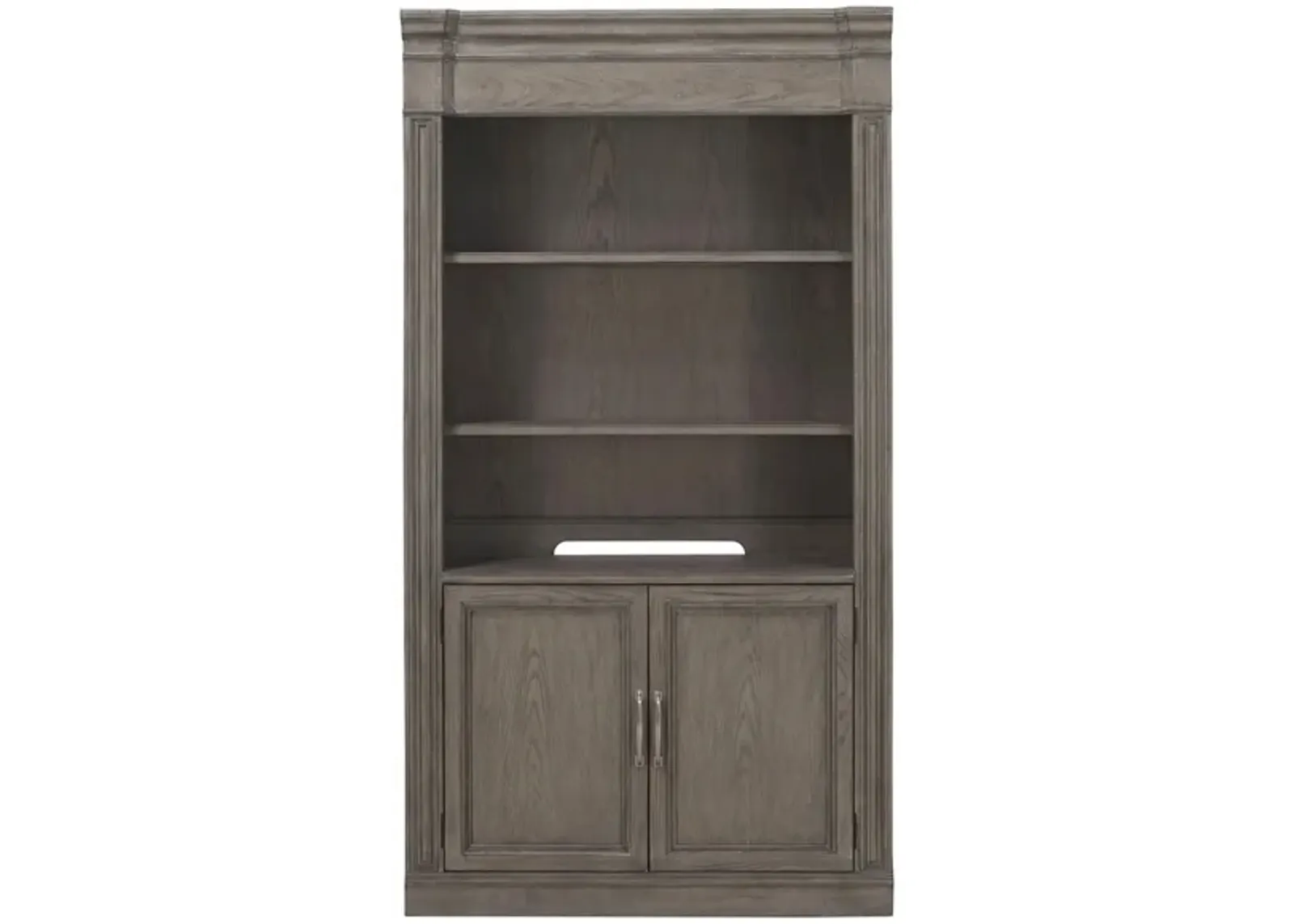 Crystal Falls Bunching Bookcase in Pavestone by Riverside Furniture