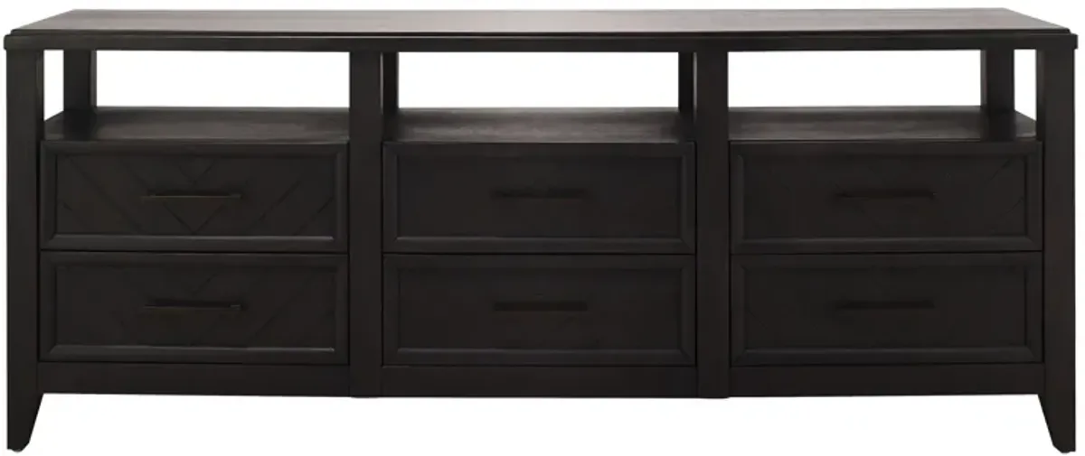 Bari 76" TV Console in Smoke by Najarian