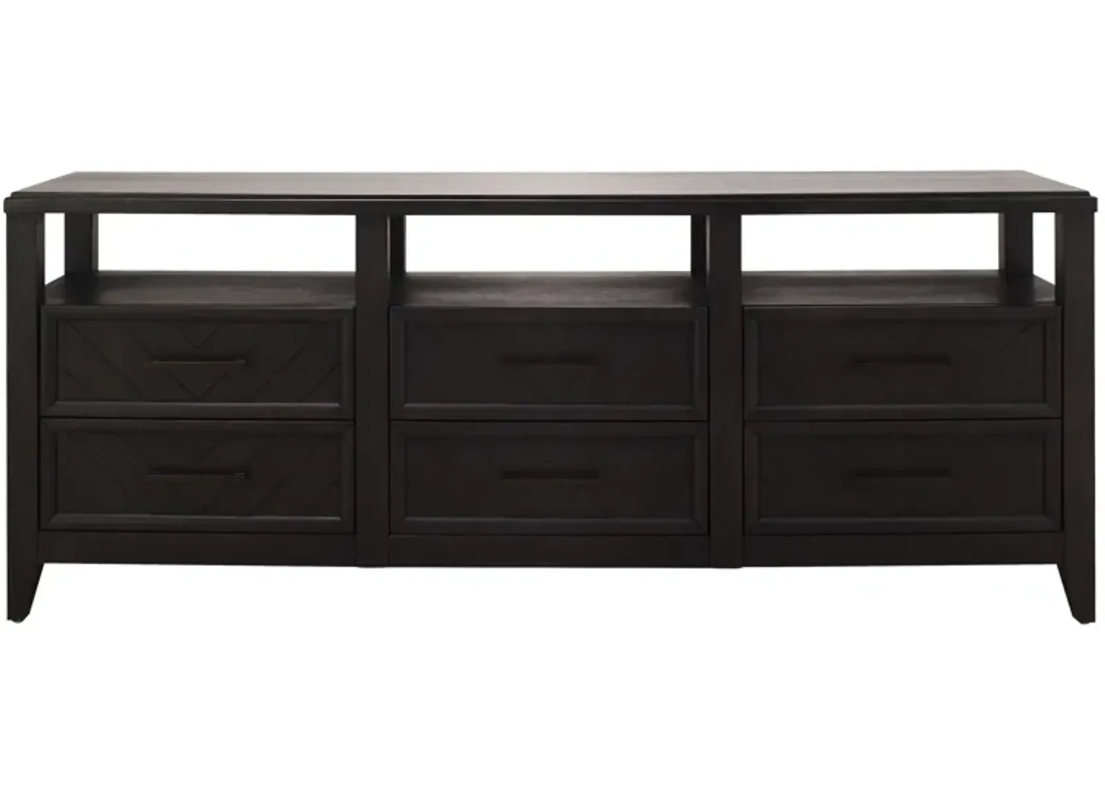 Bari 76" TV Console in Smoke by Najarian