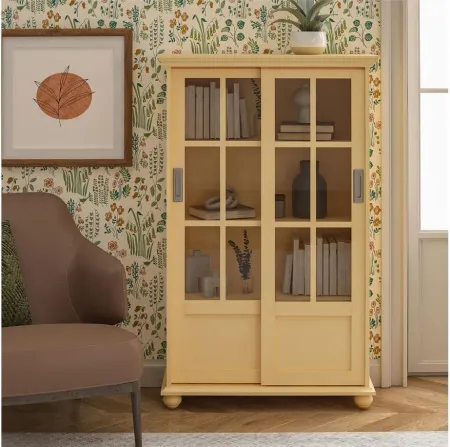 Aaron Lane Bookcase in Sunlight Yellow by DOREL HOME FURNISHINGS