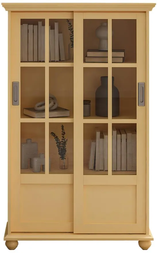 Aaron Lane Bookcase in Sunlight Yellow by DOREL HOME FURNISHINGS