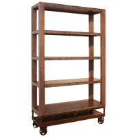 Urban Gold 70" Bookcase in Natural by International Furniture Direct