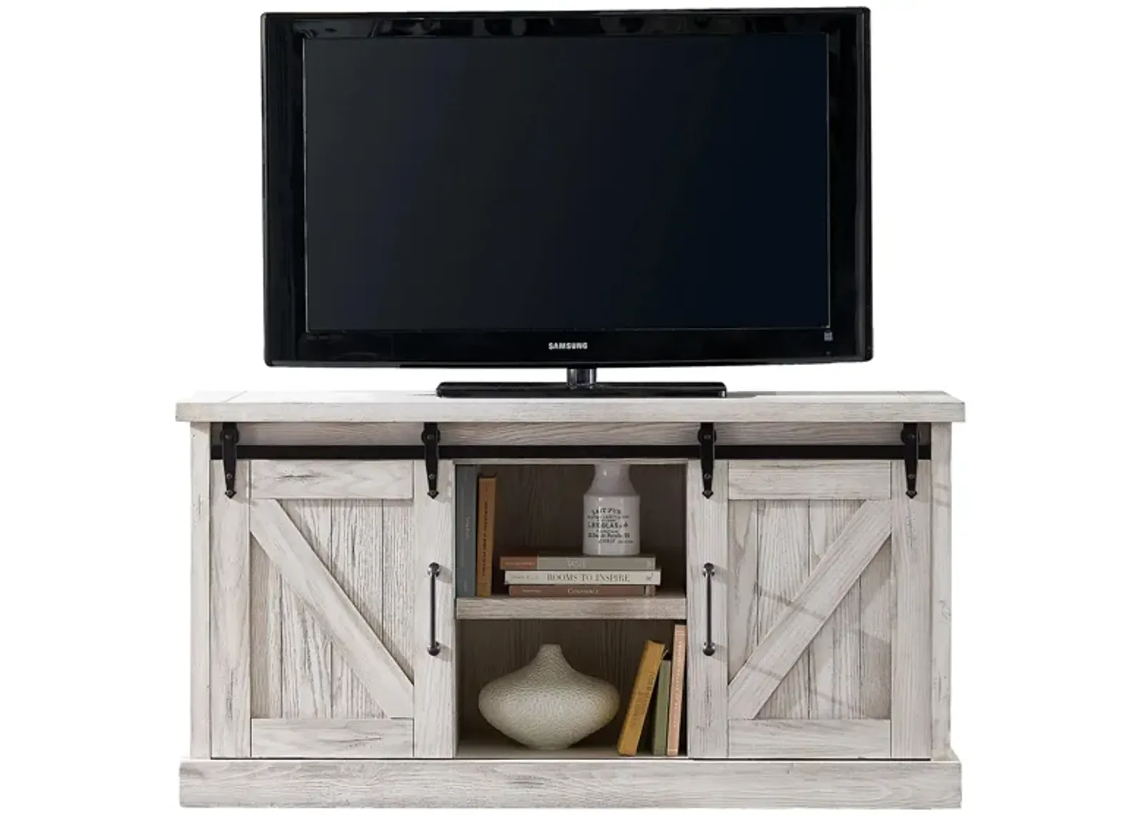 Avondale 60" TV Console in Farmhouse White by Martin Furniture