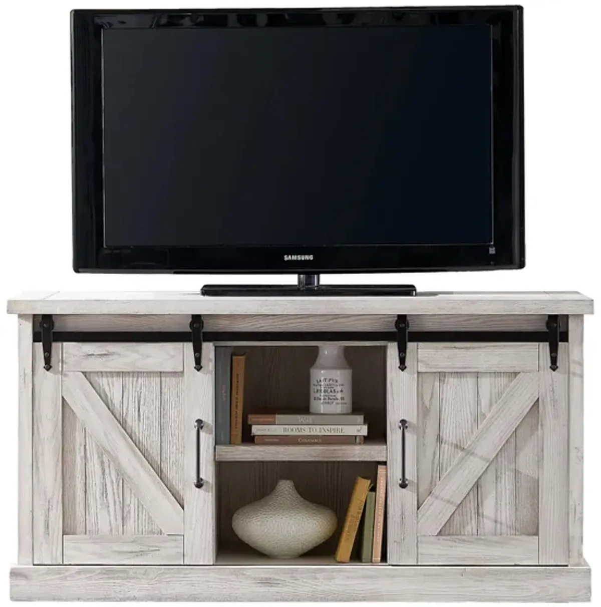 Avondale 60" TV Console in Farmhouse White by Martin Furniture