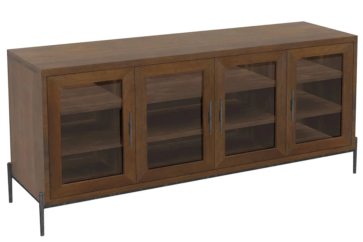 Bedford Park Entertainment Console in TOBACCO by Hekman Furniture Company