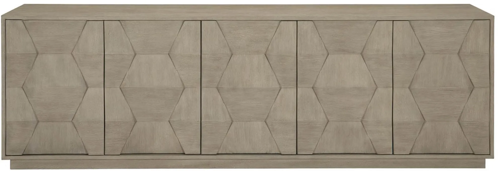 Linea Entertainment Credenza in Cerused Greige by Bernhardt