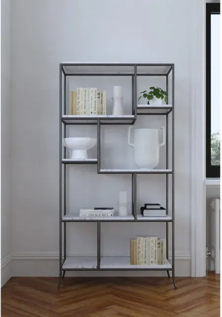 Commerce & Market Bookcase in Blues by Hooker Furniture