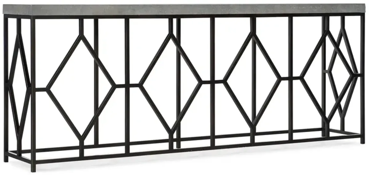 Ciao Bella Metal and Faux Concrete Console Table