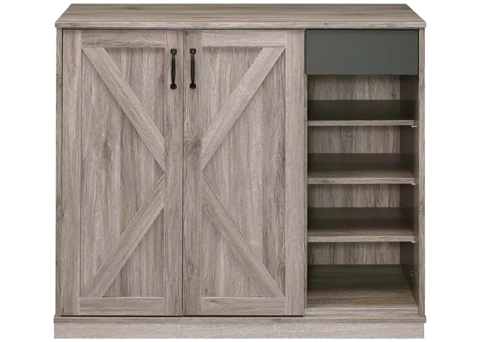 Toski Shoe Cabinet in Rustic Gray Oak by Acme Furniture Industry