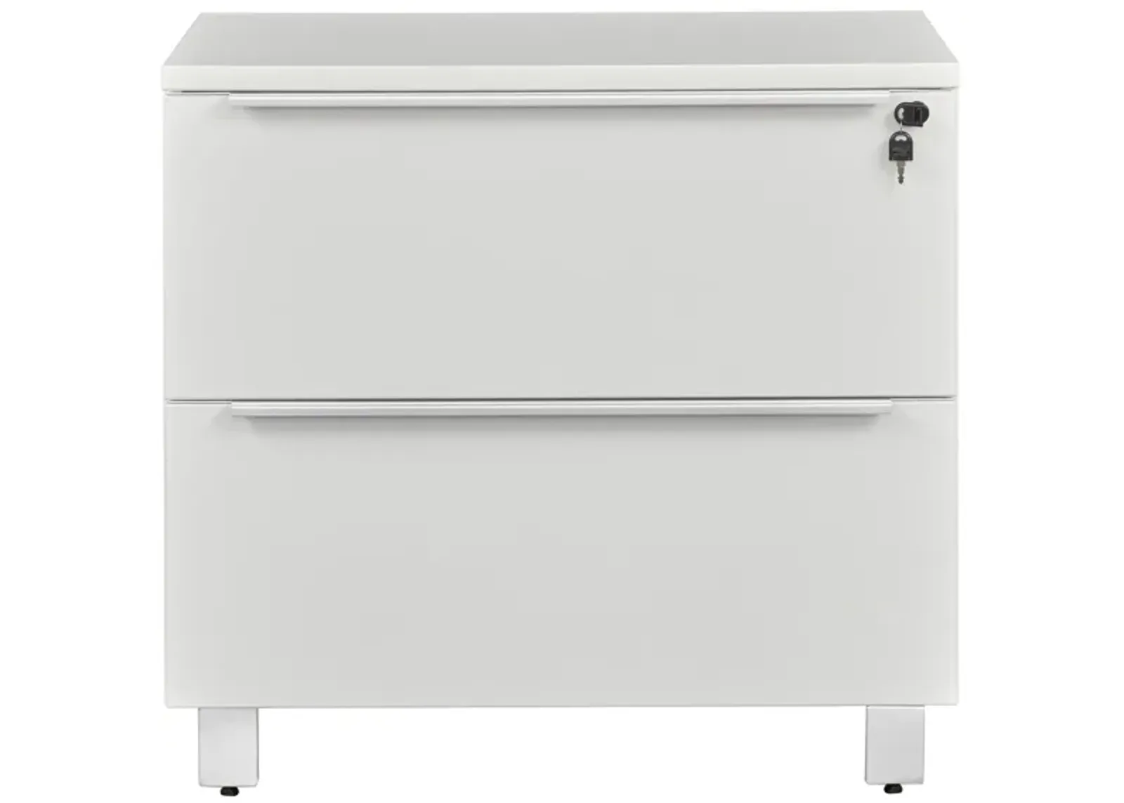 Kalmar Filing Cabinet in White by Unique Furniture