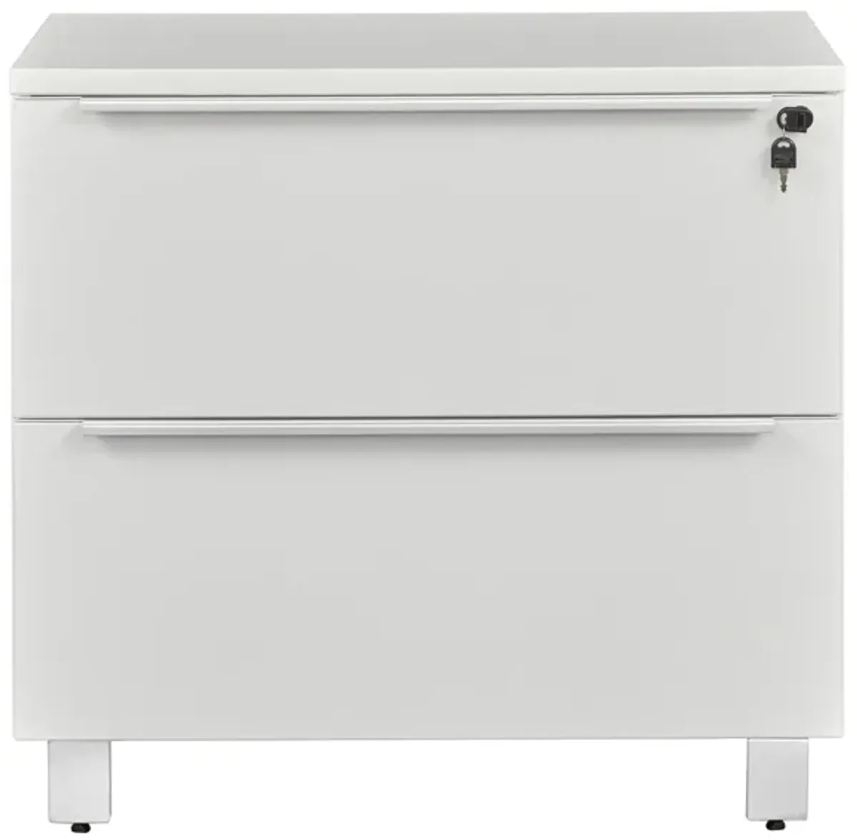 Kalmar Filing Cabinet in White by Unique Furniture