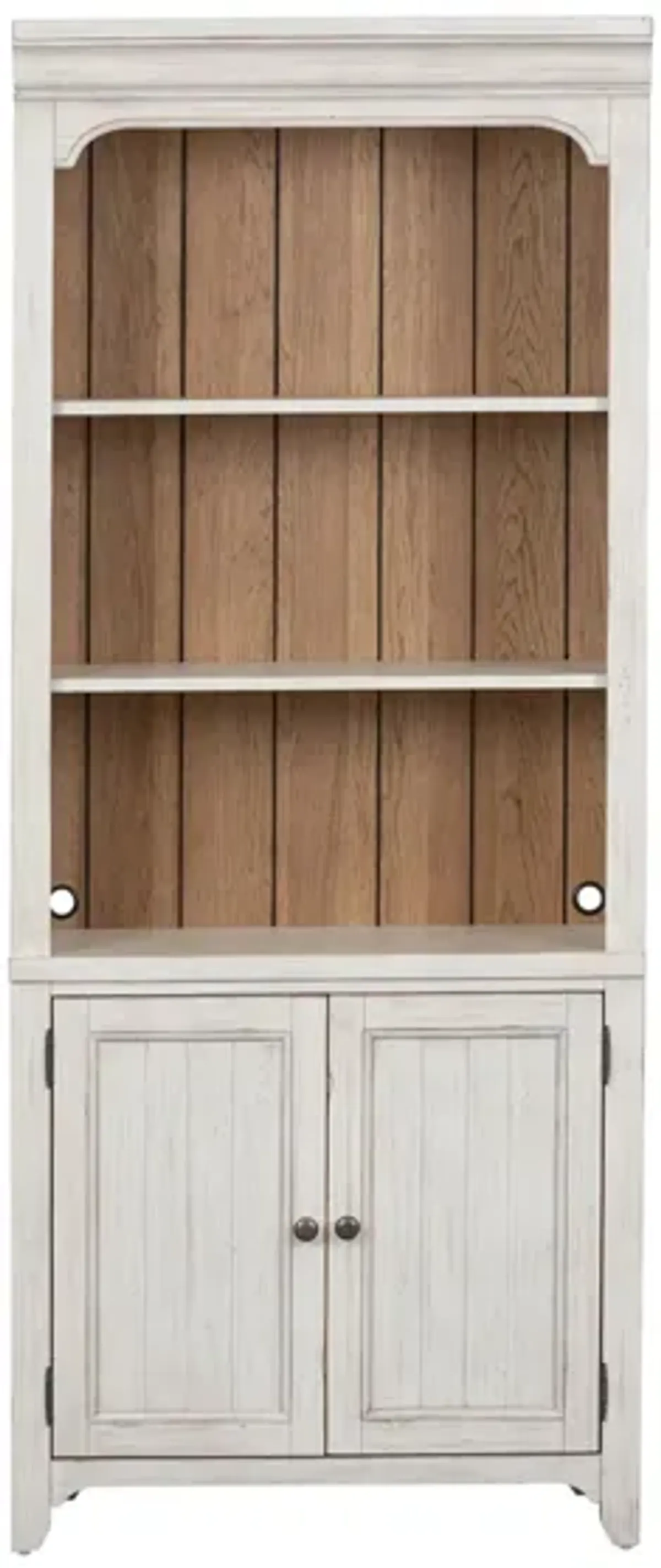 Farmhouse Reimagined Bookcase in White by Liberty Furniture