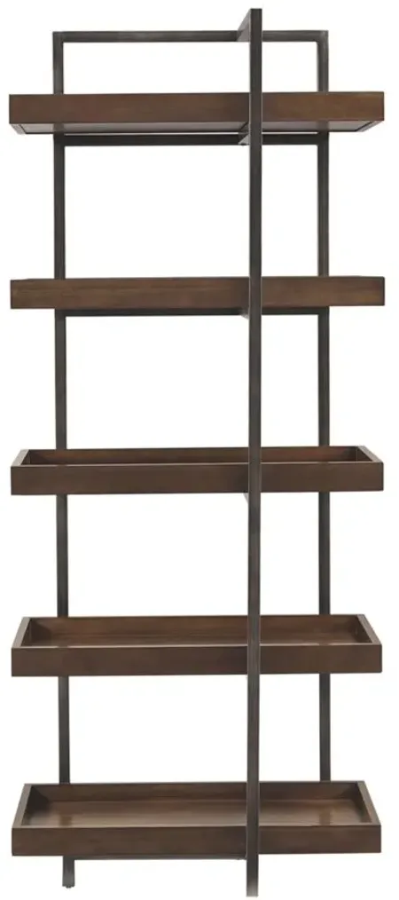 Paddon Contemporary Left or Right Pier in Brown/Gunmetal by Ashley Furniture