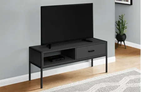 Plateau 48" TV Console in Black by Monarch Specialties